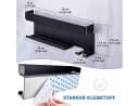 SURFOU Haartrocknerhalter Wandhalterung Schwarz Aluminium Bild 5