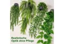 SURFOU 4er Set Künstliche Hängepflanzen Grün Eukalyptus Efeutute Bild 5