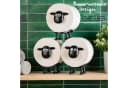 AIMAX Toilettenpapierhalter 3er Set Schwarz Schaf-Motiv Freistehend Bild 5