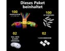 Leuchtende Knicklichter, Armreifen und Leuchtstäbe - Neon Party Accessoires Bild 1