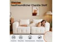 HomeMiYN Ecksofa 210cm L-Form 2-3 Sitzer Modular mit Schlaffunktion Bild 1
