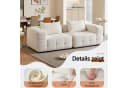 HomeMiYN Ecksofa 210cm L-Form 2-3 Sitzer Modular mit Schlaffunktion Bild 4