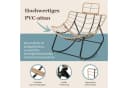HomeMiYN Schaukelsessel Gepolstert Relaxstuhl Stahlrahmen PVC-Rattan Bild 5