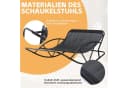 HomeMiYN Doppelschaukelstuhl Metall Orange Relaxstuhl Bild 1