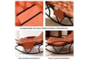 HomeMiYN Doppelschaukelstuhl Metall Orange Relaxstuhl Bild 4