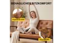 HomeMiYN Ohrensessel 2-Sitzer PU-Leder Karamell Bild 3