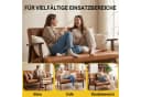 HomeMiYN Ohrensessel 2-Sitzer PU-Leder Karamell Bild 4