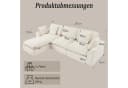 HomeMiYN Ecksofa 280cm L-Form Chenille 3-4 Sitzer Modular Couch für Wohnzimmer Bild 1