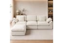 HomeMiYN Ecksofa 280cm L-Form Chenille 3-4 Sitzer Modular Couch für Wohnzimmer Bild 2