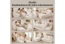HomeMiYN Ecksofa 280cm L-Form Chenille 3-4 Sitzer Modular Couch für Wohnzimmer Bild 5