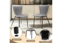 HomeMiYN Esszimmerstuhl Grau Kunstleder 2er Set Bild 5