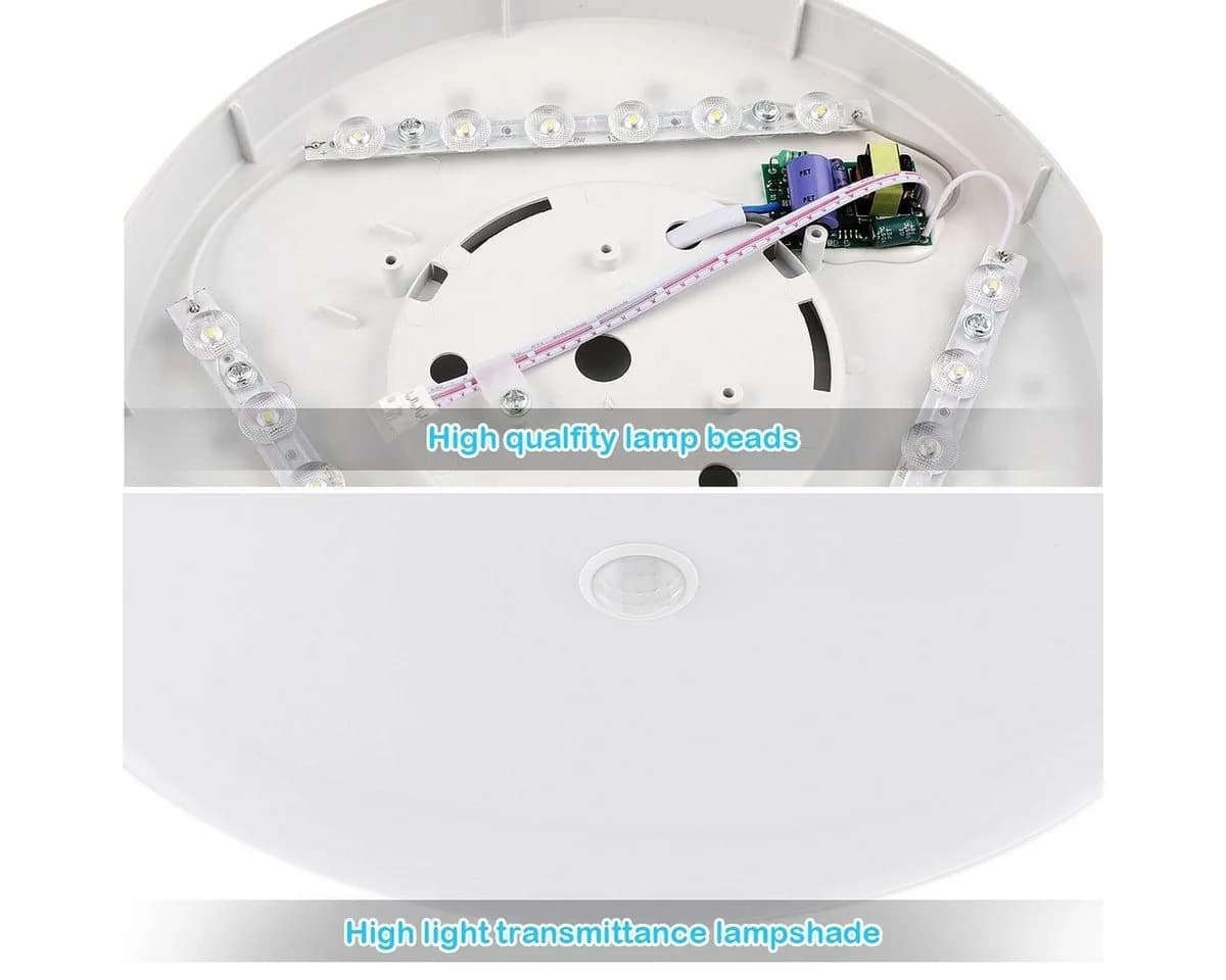LETGOSPT Deckenleuchte LED mit Bewegungssensor 18W 1800LM Kaltweiß - Bild 4
