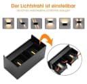 LETGOSPT Wandleuchte LED Wandlampe Innen/Außen Aluminium Wandleuchte Auf & ab Einstellbarer, LED fest integriert, warmweiß, 12W Quader LED Außenwandleuchte, IP65 Wasserdichte, für Hallen, Hotel Bild 5