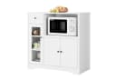 HOMECHO Buffet Küchenschrank Weiß Mikrowellenregal Bild 2