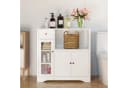 HOMECHO Buffet Küchenschrank Weiß Mikrowellenregal Bild 5
