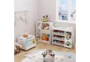 HOMECHO Spielzeugtruhe Kinderregal 9 Stoffschubladen Weiß Bild 4