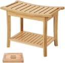 HOMECHO Dusch- und Badhocker Bambus 150kg Tragkraft Bild 2