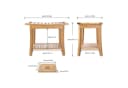 HOMECHO Dusch- und Badhocker Bambus 150kg Tragkraft Bild 3