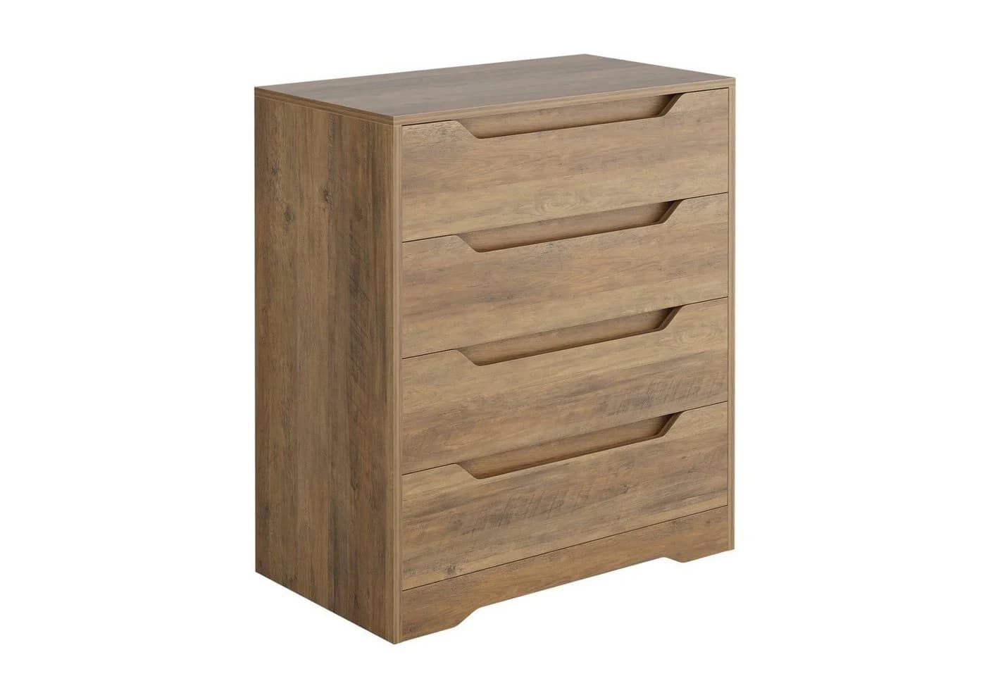 HOMECHO Kommode Sideboard 4 Schubladen Weiß Holz - Bild 5