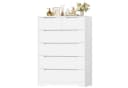 HOMECHO Kommode mit 6 Schubladen Sideboard Highboard Weiß Bild 2
