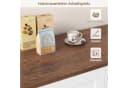 HOMECHO Buffet 120cm Küchenschrank mit 2 Schubladen 4 Türen Weiß/Braun Bild 5