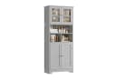 HOMECHO Hochschrank mit 3 Fächern und 4 Türen Weiß Bild 2
