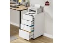 HOMECHO Aktenschrank mit 4 Schubladen Weiß Büroschrank Bild 2