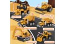 Wootoy 7-tlg. Baustellen-Spielset mit Transport-LKW, Kran & Licht-Soundeffekte Bild 1
