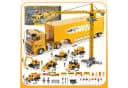 Wootoy 7-tlg. Baustellen-Spielset mit Transport-LKW, Kran & Licht-Soundeffekte Bild 5
