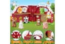 Wootoy Bauernhof-Spielset mit Scheune & 9 Tieren, Rot, Klappbar Bild 1