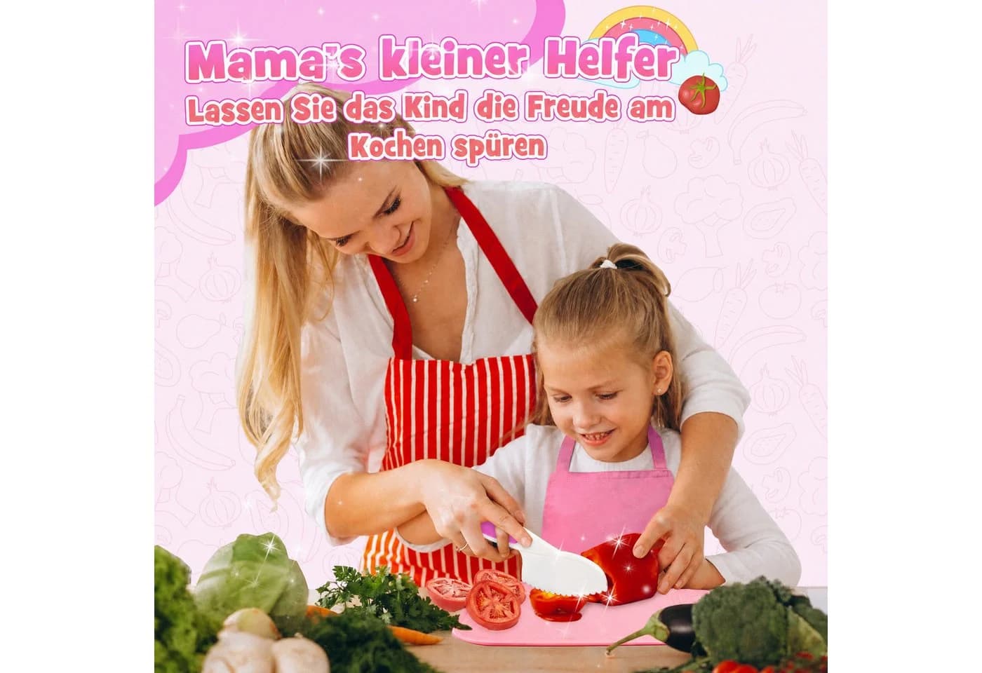 Wootoy Kinder-Küchenset 13-teilig mit Aufbewahrungsbox - Bild 3