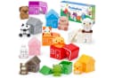 Wootoy Montessori Bauernhof Lernspielzeug 10-tlg. mit 10 Tieren & Scheunen Bild 2