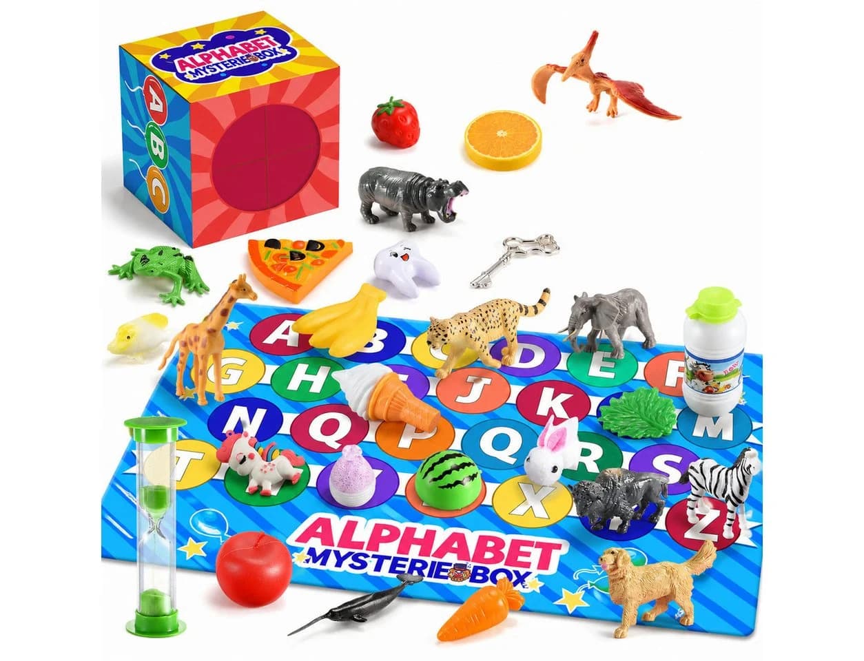 Wootoy Lernspielzeug Alphabet Box mit 26 Figuren & Sanduhr - Bild 2
