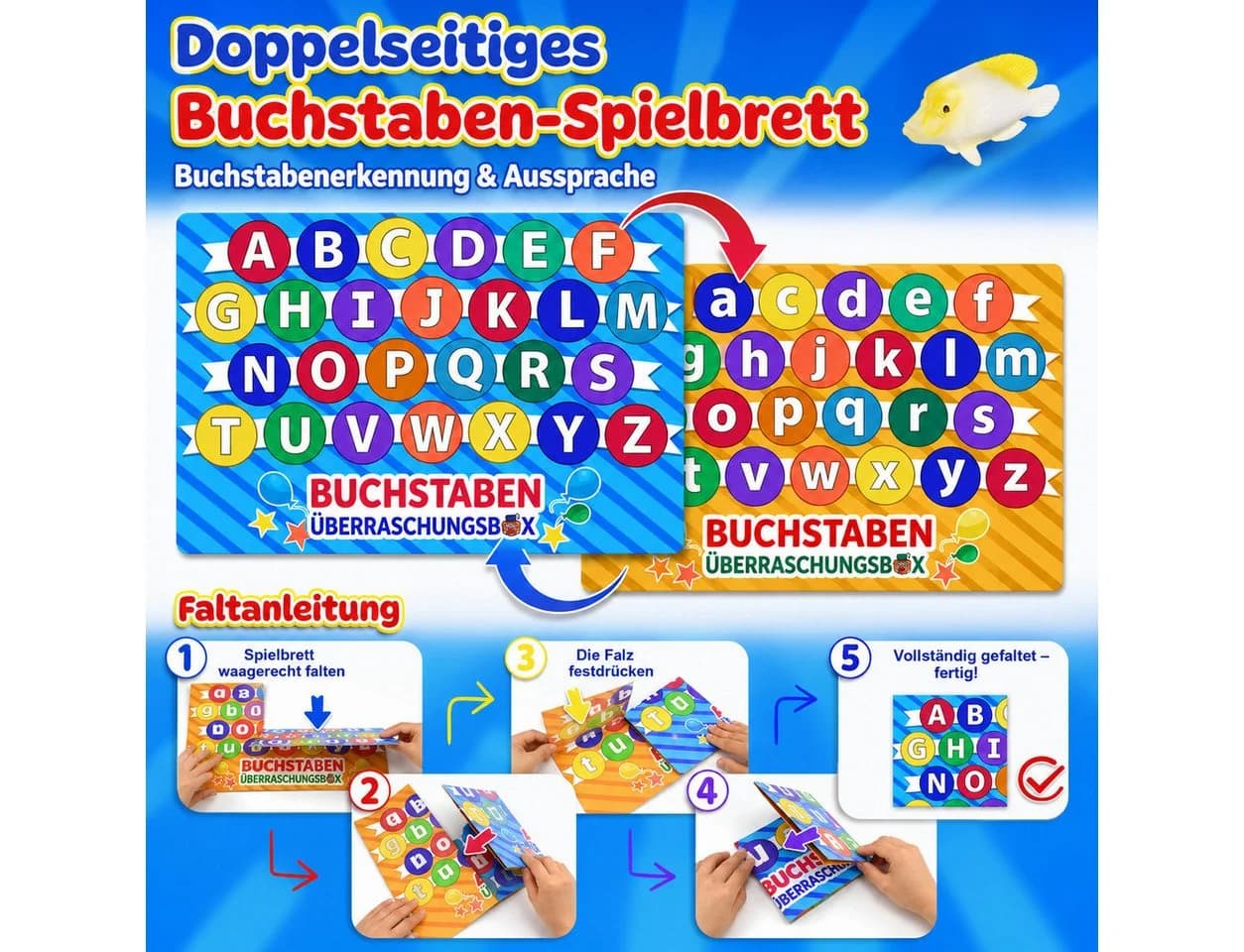 Wootoy Lernspielzeug Alphabet Box mit 26 Figuren & Sanduhr - Bild 5