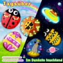 Wootoy Kreativset Steine-Bemalset 12 Steine mit Leuchtfarben Bild 1