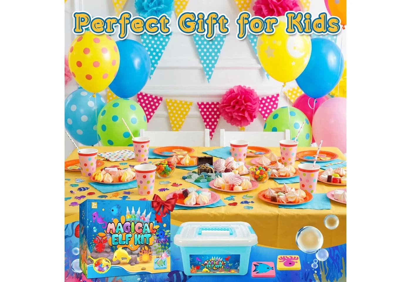 Wootoy Kreativset Wasserfeen DIY-Set mit 12 Gel-Farben und Formen - Bild 4