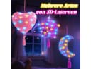 Wootoy Kreativset DIY String Art mit LED-Lichterkette und 3 Ballonformen Bild 4