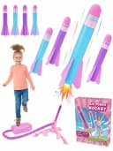 Wootoy Raketenwerfer Set 4-tlg. Schaumstoff Raketen mit Luftbalg Bild 2