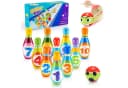 Wootoy Kinder Bowling-Set mit 10 nummerierten Kegeln und Ball Bild 2