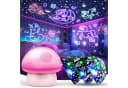 Wootoy LED Nachtlicht Pilz Projektor Rosa mit 6 Lichtmodi & Timer Bild 2