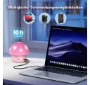 Wootoy LED Nachtlicht Pilz Projektor Rosa mit 6 Lichtmodi & Timer Bild 5