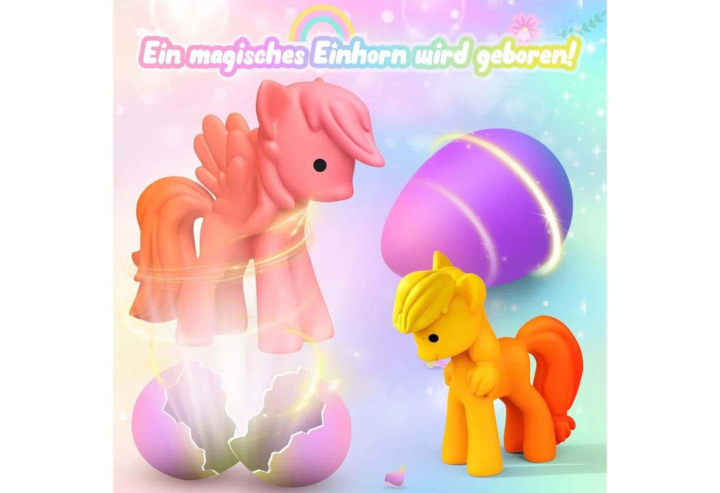 Wootoy Schlüpf-Eier Einhorn 6er Set Magischer Wachstumseffekt Wasser - Bild 4