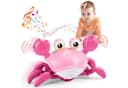 Wootoy Interaktives Krabben-Spielzeug Rosa mit Licht und Musik Bild 2