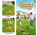 Wootoy Spielzeug-Gartenset Schaumstoff Raketenwerfer 6-tlg. Blau/Gelb Bild 1