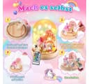 Wootoy Kreativset Einhorn Nachtlicht Bastelset Kinder DIY LED-Nachtlicht Rosa Bild 4