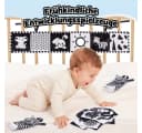 Wootoy Baby Spielzeugset Sensorik Schwarz-Weiß-Karten mit Nestanhänger Bild 3