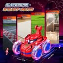 Wootoy RC-Auto Kinder Monstertruck Spider Rot mit 360°-Stunts & LED-Rädern Bild 3
