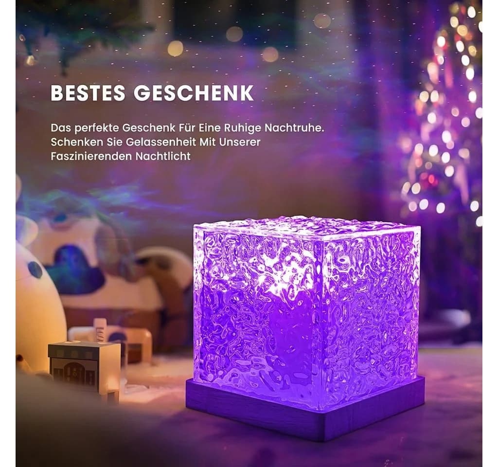 Wootoy LED Nachtlicht Wasserwellen-Lampe Weiss RGB Projektor - Bild 4
