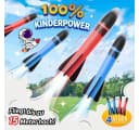 Wootoy Raketenwerfer-Set 4-tlg. Schaumstoffraketen mit Luftbalg Bild 3