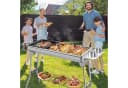 TLGREEN Klappgrill Holzkohlegrill Edelstahl Silber mit Zubehör Bild 2